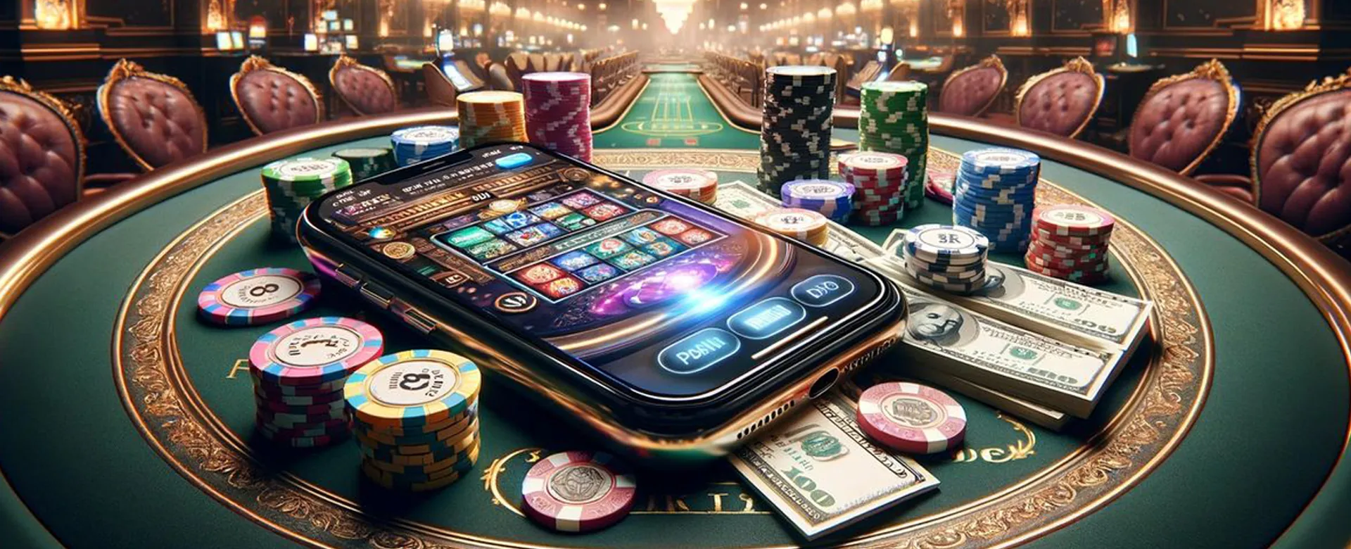 Dynamic background for Plus777 Club online gaming